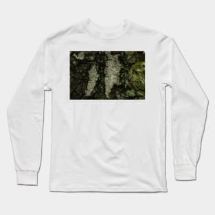 Birch Bark With Moss Long Sleeve T-Shirt